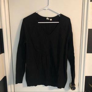 Gap wool black v-neck sweater
